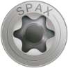 Afbeeldingen van Spax spaanplaatschroef 4Cut - Ø8x180mm T40 - verzonken multikop deeldraad RVS