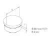 Afbeeldingen van G-Fittings Eindkap vlak voor 38.1mm buis - RVS look