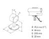 Afbeeldingen van G-Fittings Opschuifsteun - 25.4 mm - RVS look