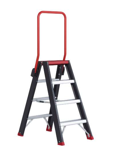 Afbeeldingen van Altrex Industrietrap Taurus - 2x4 treden - aluminium gecoat