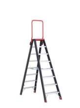 Afbeeldingen van Altrex Industrietrap Taurus - 2x8 treden - aluminium gecoat