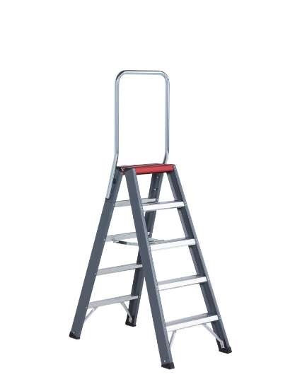 Afbeeldingen van Altrex dubbel oploopbare trap Falco - 2x5 treden 