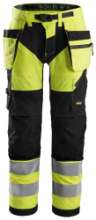Afbeeldingen van Snickers werkbroek 6932-6604  geel