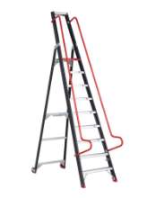 Afbeeldingen van Altrex enkel oploopbare trap Taurus - 9 treden 