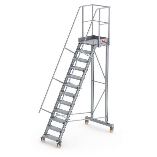 Afbeeldingen van Altrex bordestrap - 12 treden - 60 graden hellingshoek 