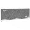 Afbeeldingen van BMB PET-paneel AKUSTIX Vario R40 - niveau B van geluidabsorptie 3000 g/m2 - HxBxS 600x2000x18mm Grijs 
