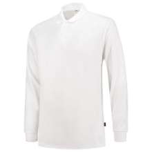 Afbeeldingen van Tricorp polo Shirt uv block cooldry lange mouw 202005 Wit 2XL