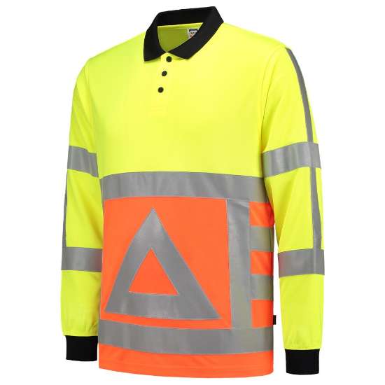 Afbeeldingen van Poloshirt Verkeersregelaar Lange Mouw