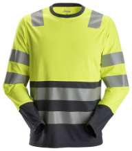 Afbeeldingen van Snickers shirt lange mouwen 2433-6658 maat XS High Visibility Geel