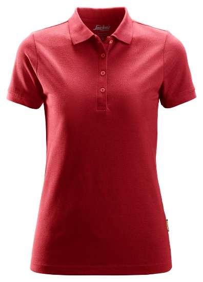 Afbeeldingen van Snickers dames polo 2702-1600 maat S chili rood