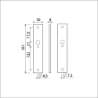 Afbeeldingen van Ami Langschild 251/50/8 - blind - F1 