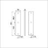 Afbeeldingen van Ami Langschild 251/50/8 - geheel blind - F1 