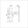 Afbeeldingen van Ami veiligheids Langschild 251/50/8 knop 169/50 - PC72 - F1 
