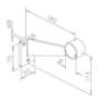Afbeeldingen van Voetsteun Sygrid messing 50,8 mm