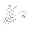 Afbeeldingen van G-Fittings Opschuifsteun - Ø50,8mm - messing design Wanddikte 2" 