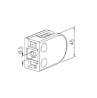 Afbeeldingen van G-Fittings glasklem voor buis Berta - Ø38,1-42,4mm - RVS zamak