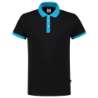 Afbeeldingen van Tricorp poloshirt 201002 - maat XXS - zwart/turqoise 
