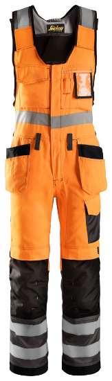 Afbeeldingen van Snickers bodybroek 0213-5574 maat 052 High Visibilty oranje