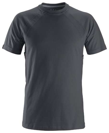 Afbeeldingen van Snickers T-shirt met zak 2504-5800 maat S staal grijs