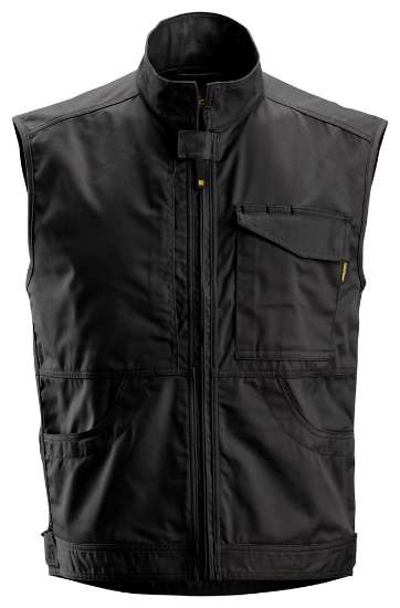 Afbeeldingen van Snickers bodywarmer 4373-0400 maat 2XL zwart Op=Op