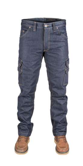 Afbeeldingen van Dunderdon servicebroek P60 maat 32/34 blauw Op=Op