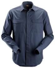 Afbeeldingen van Snickers shirt lange mouwen 8510 maat S donker blauw
