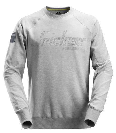 Afbeeldingen van Snickers sweatshirt 2882-2800 maat XXXL licht grijs