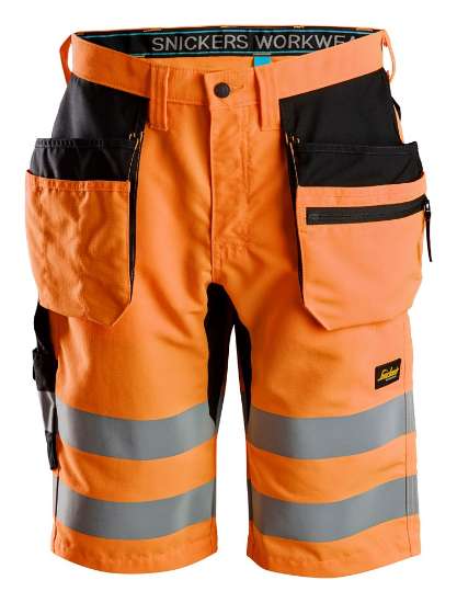 Afbeeldingen van LiteWork, High-Vis Korte Broek+ met Holsterzakken Klasse 1