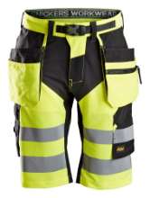 Afbeeldingen van FlexiWork, High-Vis Korte Broek+ met Holsterzakken Klasse 1