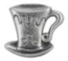 Afbeeldingen van Siro Meubelknop metaal - L 42mm/H 21mm/B 39mm - tin 