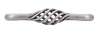 Afbeeldingen van Siro Meubelgreep metaal - boorafstand 96mm/L 104mm/H 38mm/B 20mm - antiek tin 