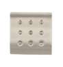 Afbeeldingen van Siro Meubelknop metaal - L 20mm/H 24mm/B 20mm - RVS effect 