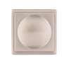 Afbeeldingen van Siro Meubelknop metaal - L 20mm/H 23mm/B 20mm - RVS effect 