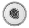 Afbeeldingen van Siro Meubelknop metaal - L 23mm/H 24mm/B 23mm antiek zilver/wit 