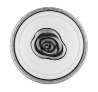 Afbeeldingen van Siro Meubelknop metaal - L 30mm/H 27mm/B 30mm antiek zilver/wit 