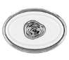 Afbeeldingen van Siro Meubelknop metaal - L 32mm/H 24mm/B 32mm chroom glanzend/wit 