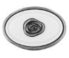 Afbeeldingen van Siro Meubelknop metaal - L 32mm/H 24mm/B 32mm antiek zilver/wit 