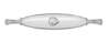 Afbeeldingen van Siro Meubelgreep metaal - boorafstand 128mm/L 138mm/H 27mm/B 23mm chroom glanzend/wit 