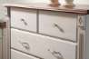 Afbeeldingen van Siro Meubelknop metaal - L 30mm/H 25mm/B 30mm antiek messing/beige 