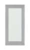 Afbeeldingen van Siro Meubelknop metaal - L 40mm/H 22mm/B 20mm chroom glanzend/wit 