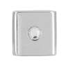 Afbeeldingen van Siro Meubelknop metaal - L 16mm/H 21mm/B 16mm chroom glanzend/ transparant 