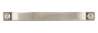 Afbeeldingen van Siro Meubelgreep metaal - boorafstand 128mm/L 142mm/H 22mm/B 14mm RVS effect/ transparant 