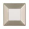 Afbeeldingen van Siro Meubelknop metaal - L 39mm/H 16mm/B 39mm RVS effect/wit 