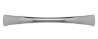 Afbeeldingen van Siro Meubelgreep metaal - boorafstand 128mm/L 184mm/H 24mm/B 22mm chroom glanzend 