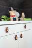 Afbeeldingen van Siro Meubelknop teddy beer kunststof - L 63mm/H 30mm/B 51mm 