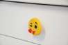 Afbeeldingen van Siro Meubelknop emoji smiley kunststof - L 52mm/H 25mm/B 51mm 