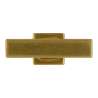 Afbeeldingen van Siro meubelknop metaal - L46mm/B18mm/H34mm - antiek vintage goud
