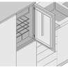 Afbeeldingen van Blum koelkastscharnier Modul - 95° - vernikkeld 91K9550