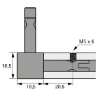 Afbeeldingen van Hettich Cadro Stelschroef M5 x 6 mm mat zwart