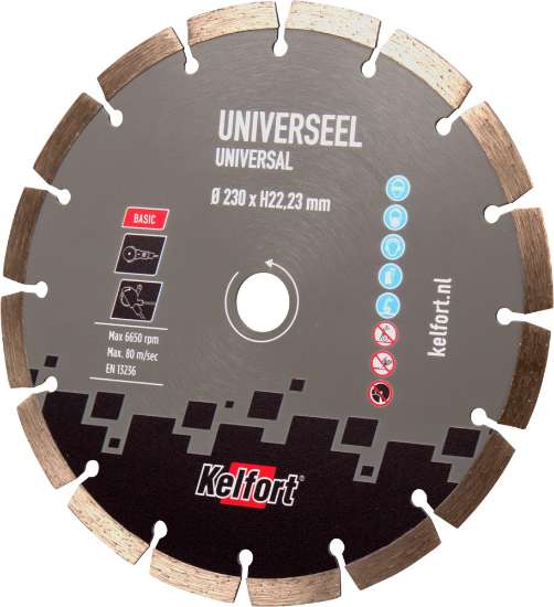 Afbeeldingen van Kelfort Diamantzaagblad Basic - 230x22.23mm - universeel 